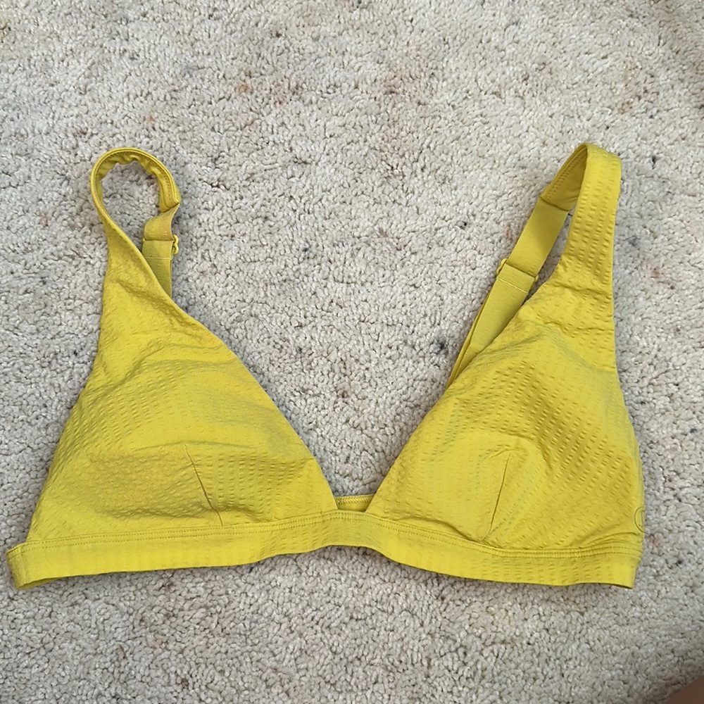 lululemon yellow swim top